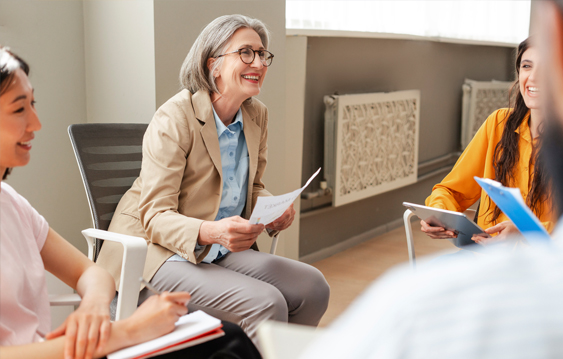 Classroom with students